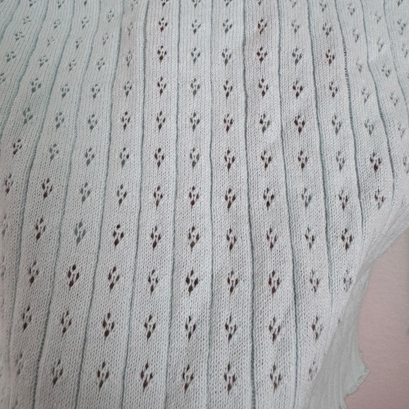 Aldo Mint Green Open-Front Knit Cardigan - Picture 7 of 7